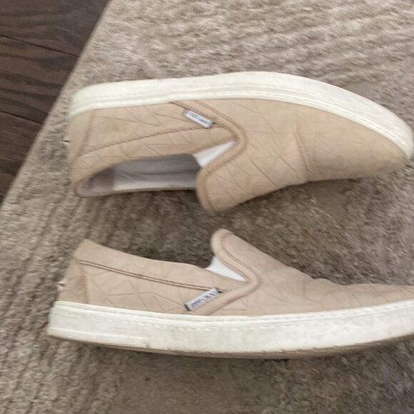 Jimmy Choo  cream Grove Men's Crocodile-Embossed Slip-On Sneaker Size 42 .5 - Picture 2 of 5